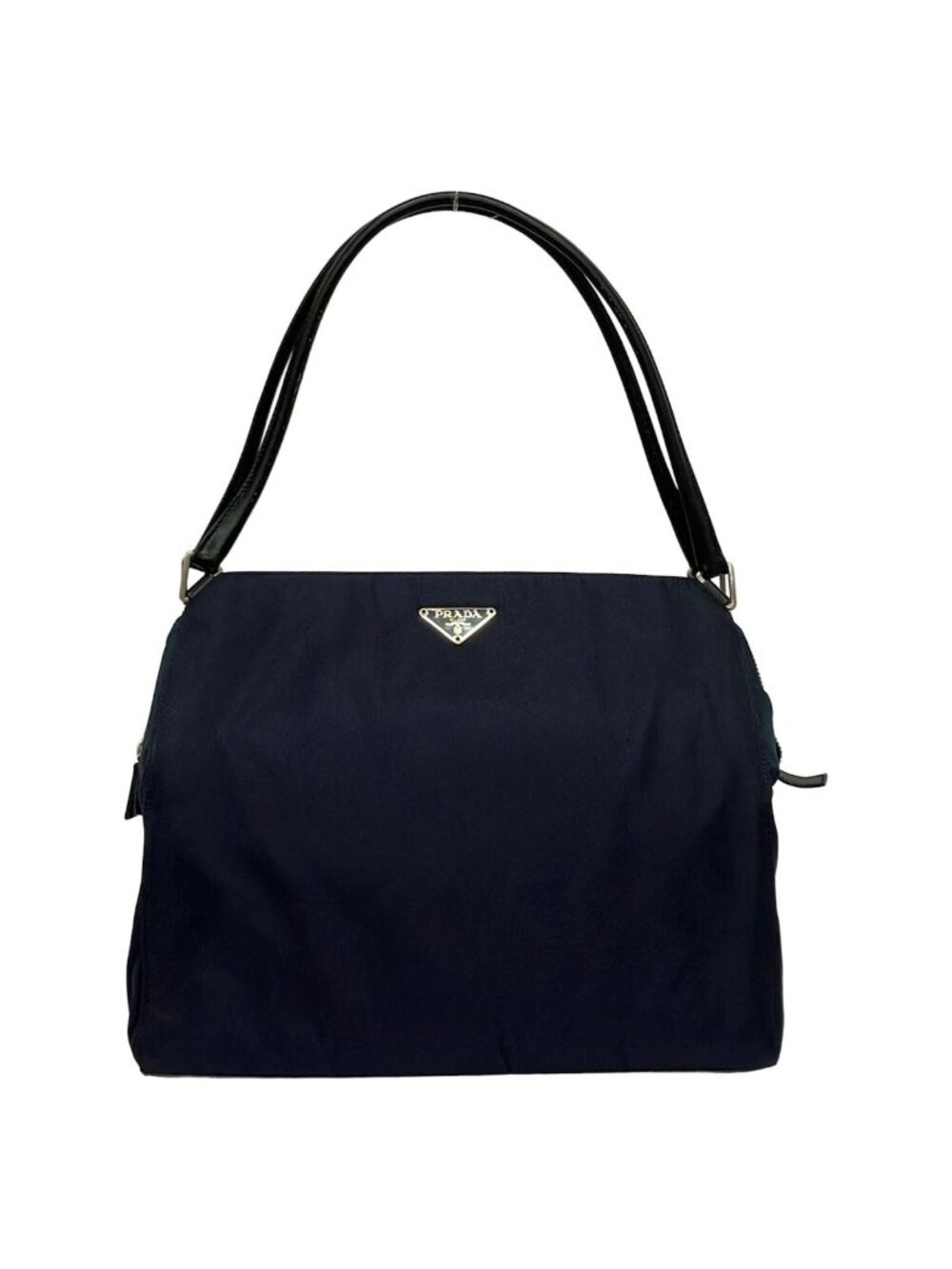 Prada Handbag Purple Navy Leather